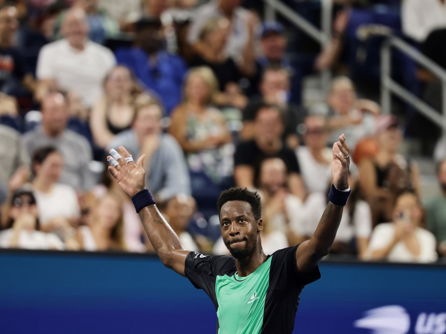 Monfils dijo basta en Nueva York: se va el showman que hacía volar la pelota
