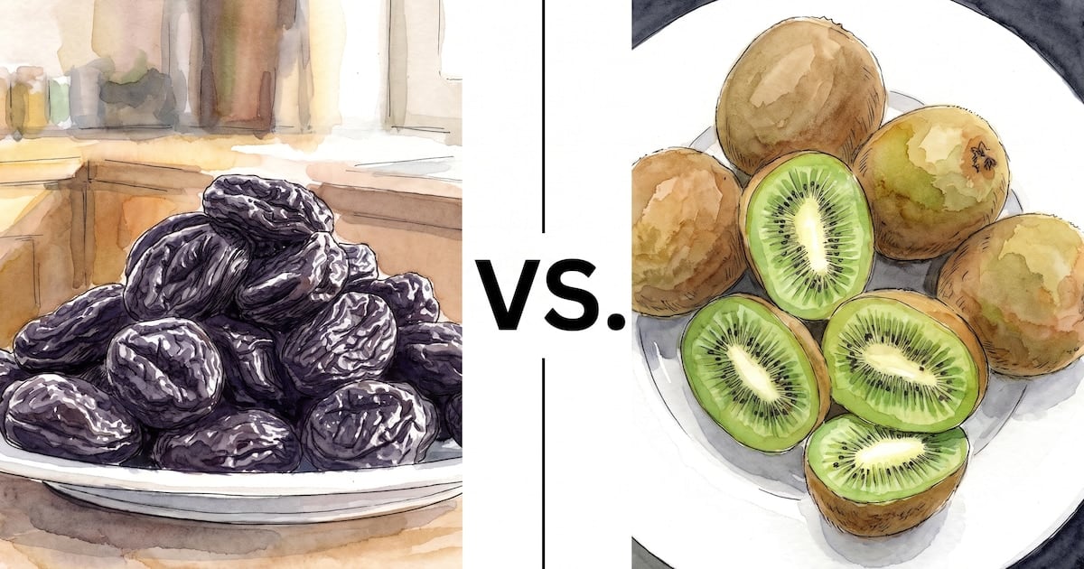 Kiwis y ciruelas pasas: la pulseada silenciosa que libra el intestino cuando la fibra no alcanza