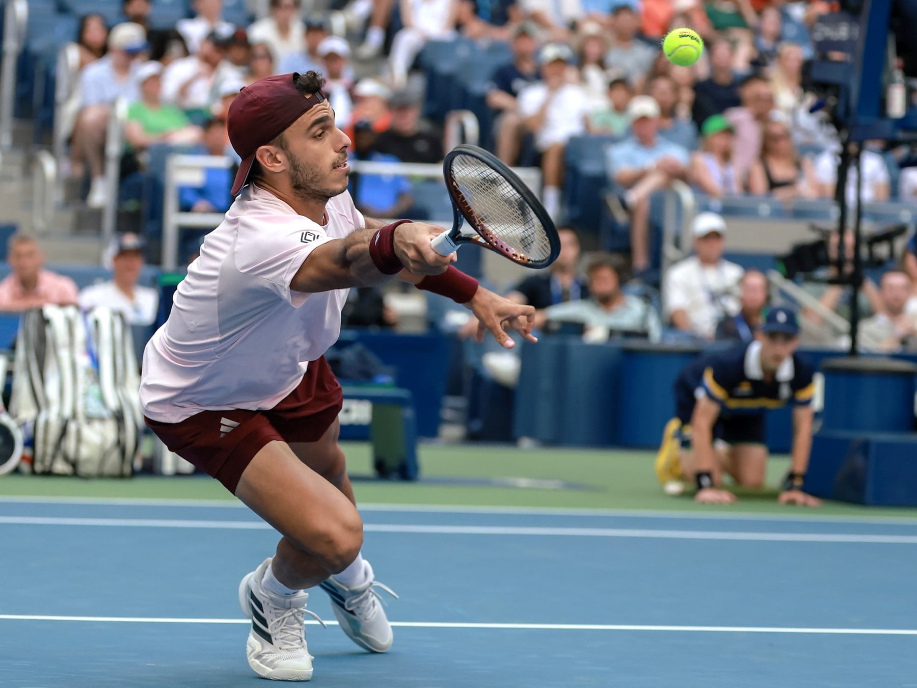 Cerúndolo chocó contra la muralla de Blockx y el US Open lo dejó otra vez en el umbral