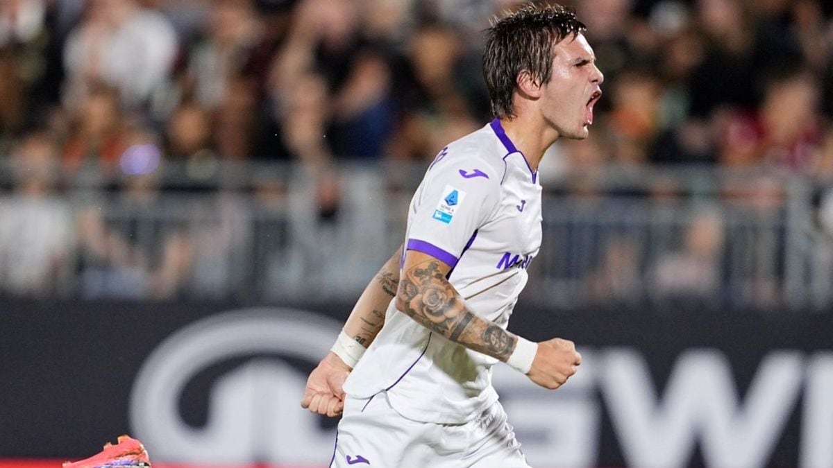 Mastantuono la descose en Italia: tres goles, un hat-trick y la primera sonrisa de la Fiorentina