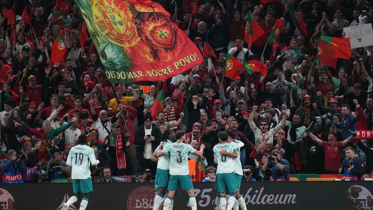 Portugal sigue de fiesta sin CR7: goleó 4-2 en Dinamarca y acaricia la cima de la Nations