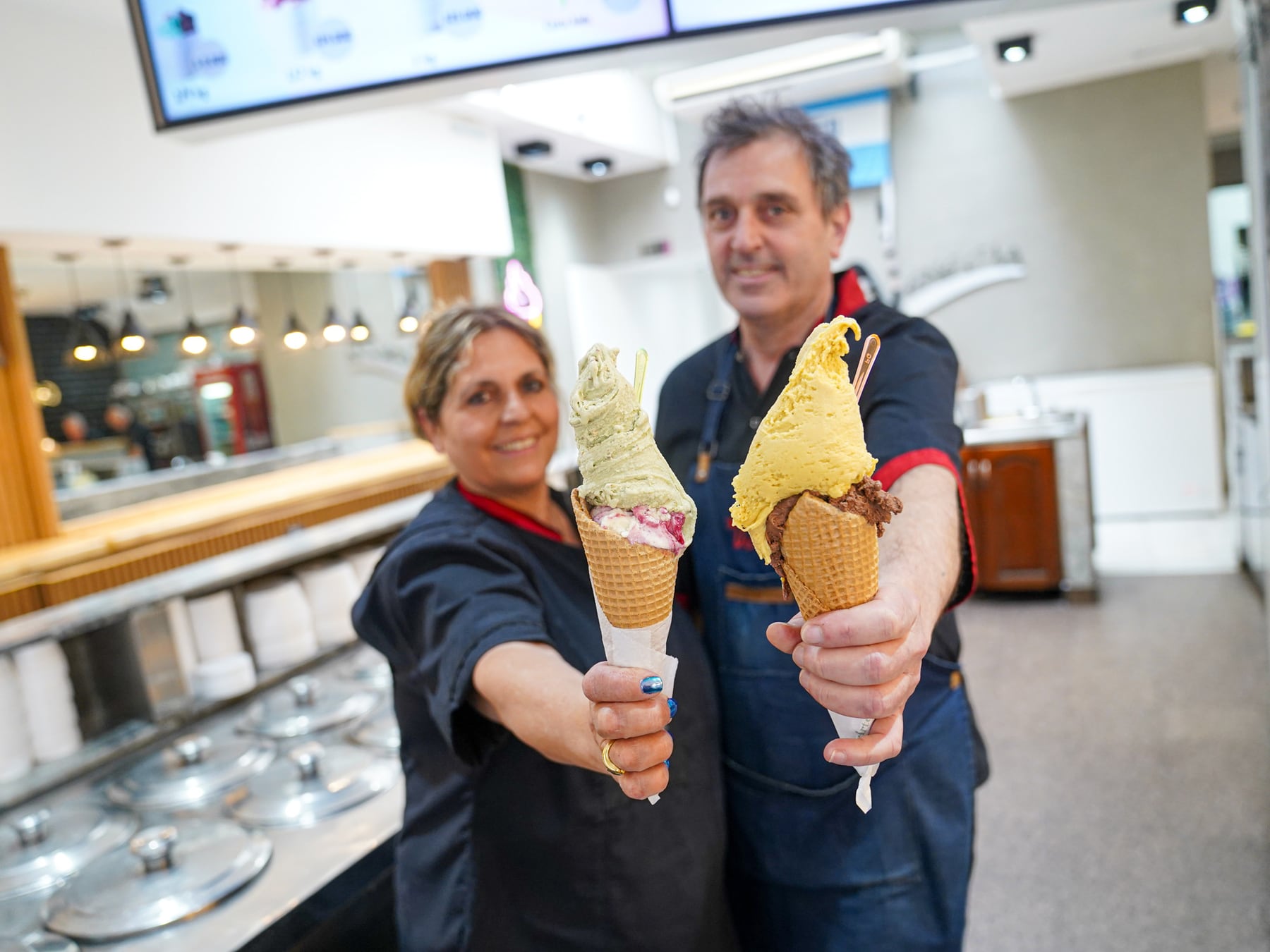 Venecia, el templo del helado que el barrio de Devoto atraviesa desde hace 60 años