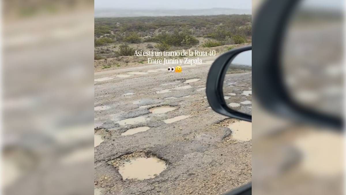 Treinta kilómetros de pozo: el tramo de la Ruta 40 que complica el viaje entre Junín de los Andes y Zapala