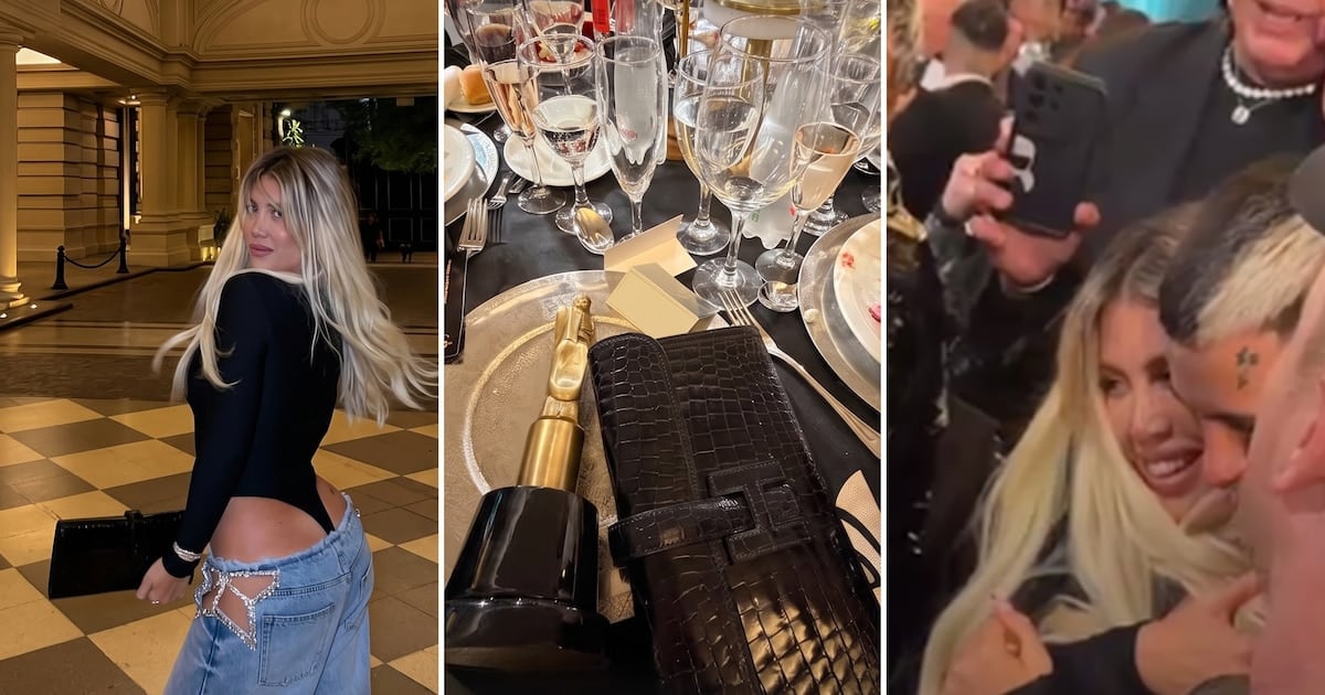 Wanda Nara se subió al escenario del Tango Porteño y volvió a casa con un Martín Fierro de la Música: “Uno más para mi colección”