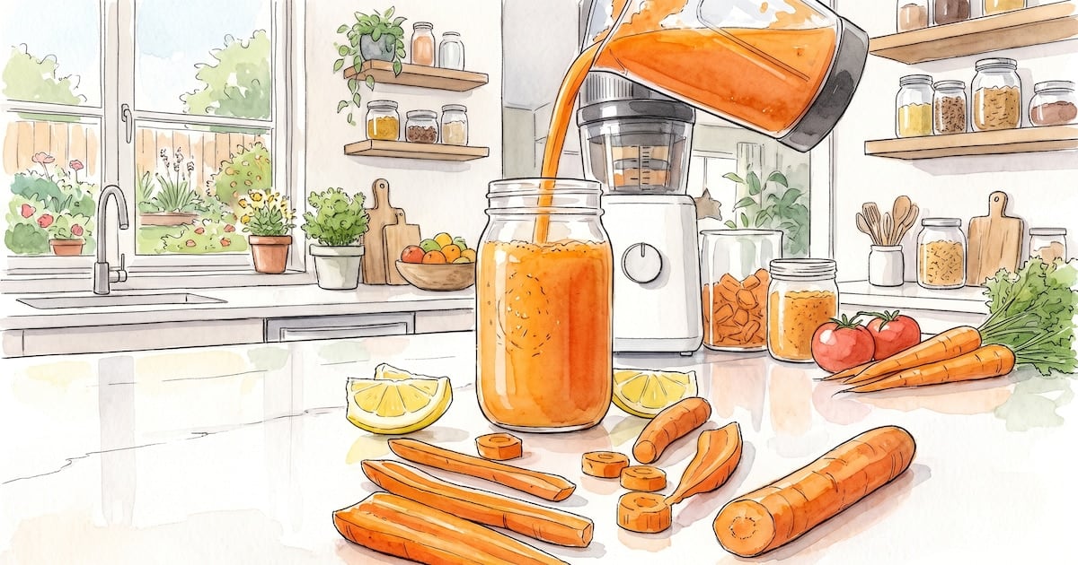 Zanahoria en vaso o en la mano: por qué el jugo no es lo mismo que morderla cruda